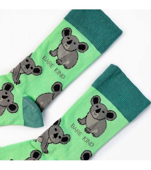 Sauvez les Koalas - Chaussettes en bambou Bare Kind jolies chausset pour homme femme fantaisie drole originales
