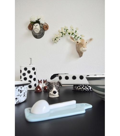 Wandvase - Toggenburg Ziege Quail Ceramics vasen deko blumenvase blume vase design dekoration spezielle schöne kitatori schwe...