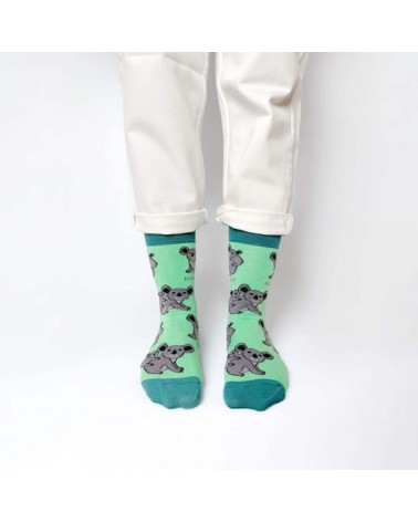 Sauvez les Koalas - Chaussettes en bambou Bare Kind jolies chausset pour homme femme fantaisie drole originales