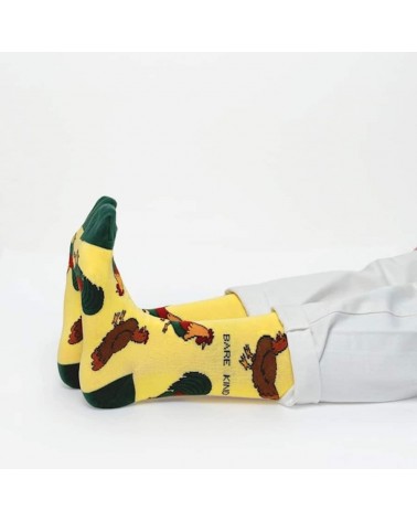 Sauvez les poules - Chaussettes en bambou Bare Kind jolies pour femme originales pour homme chausset rigolotes drole Suisse