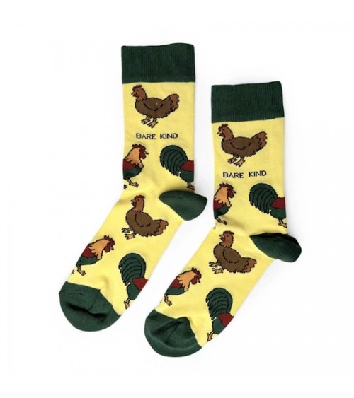 Sauvez les poules - Chaussettes en bambou Bare Kind jolies chausset pour homme femme fantaisie drole originales