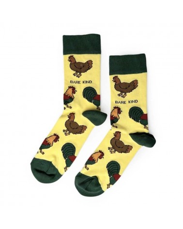 Save the Chickens - Bamboo Socks Bare Kind funny crazy cute cool best pop socks for women men