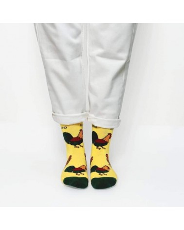 Sauvez les poules - Chaussettes en bambou Bare Kind jolies pour femme originales pour homme chausset rigolotes drole Suisse
