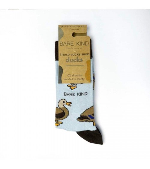 Sauvez les canards - Chaussettes en bambou Bare Kind jolies pour femme originales pour homme chausset rigolotes drole Suisse