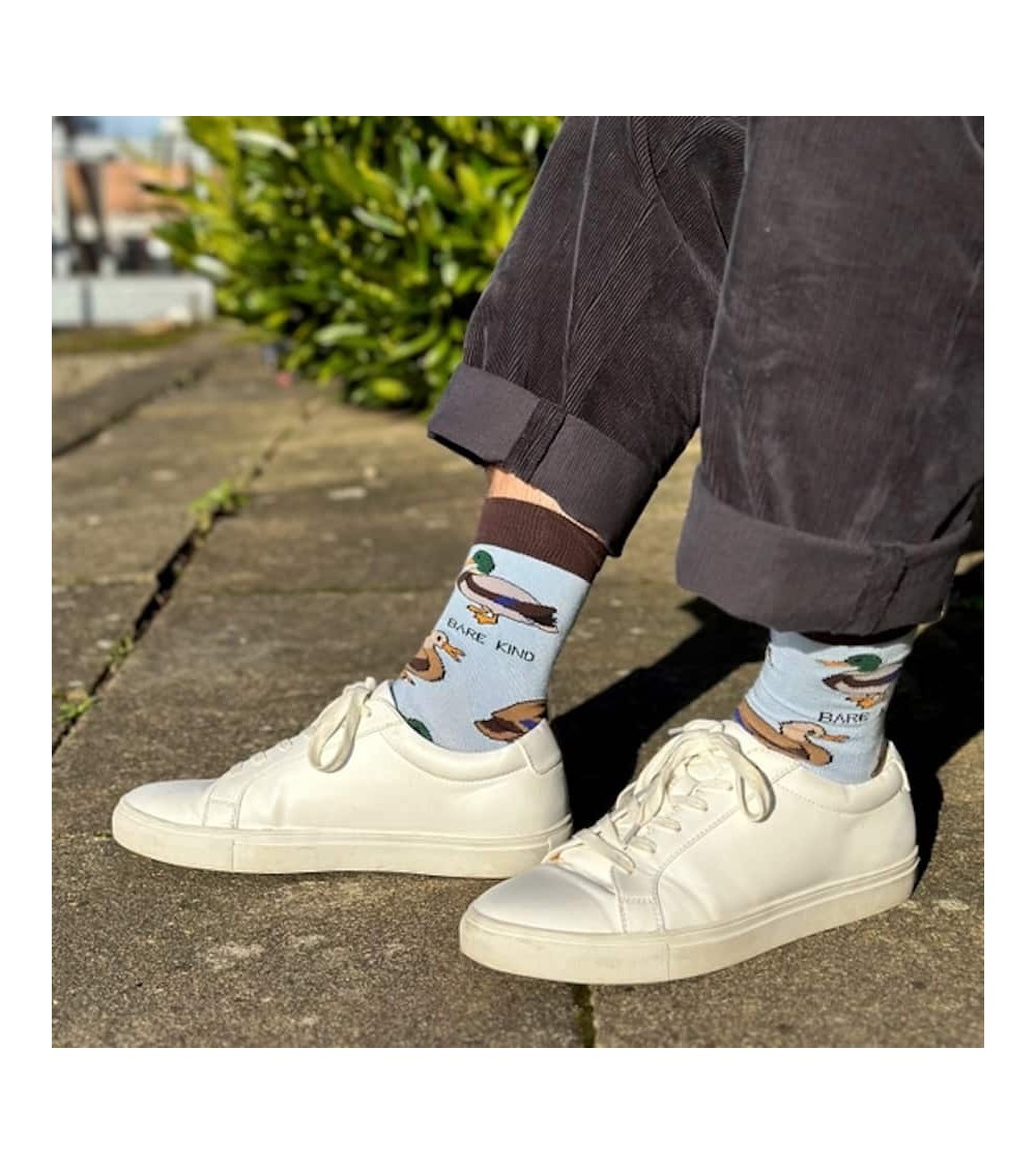 Sauvez les canards - Chaussettes en bambou Bare Kind jolies pour femme originales pour homme chausset rigolotes drole Suisse