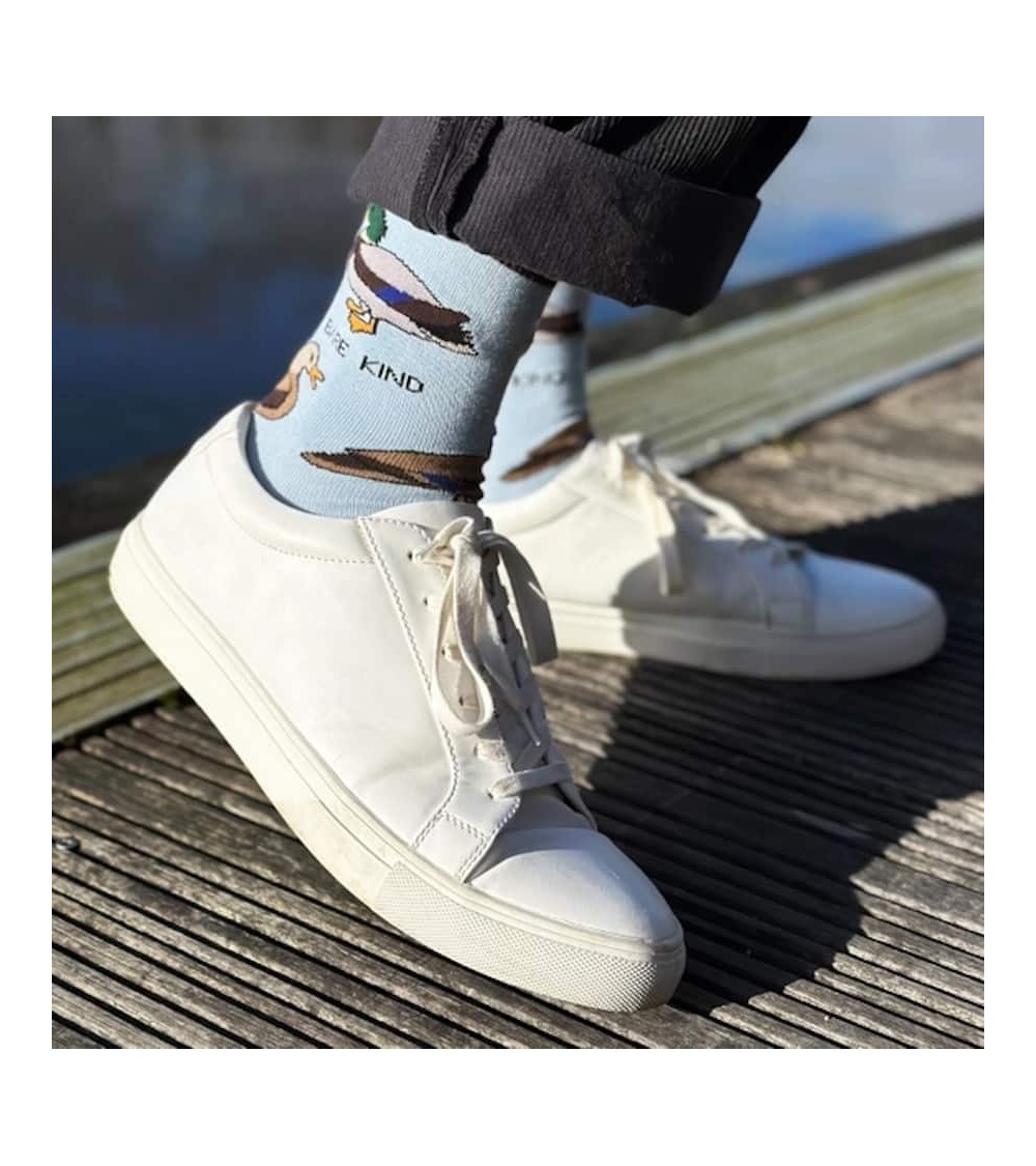 Sauvez les canards - Chaussettes en bambou Bare Kind jolies pour femme originales pour homme chausset rigolotes drole Suisse