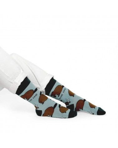 Save the Beavers - Bamboo Socks Bare Kind funny crazy cute cool best pop socks for women men