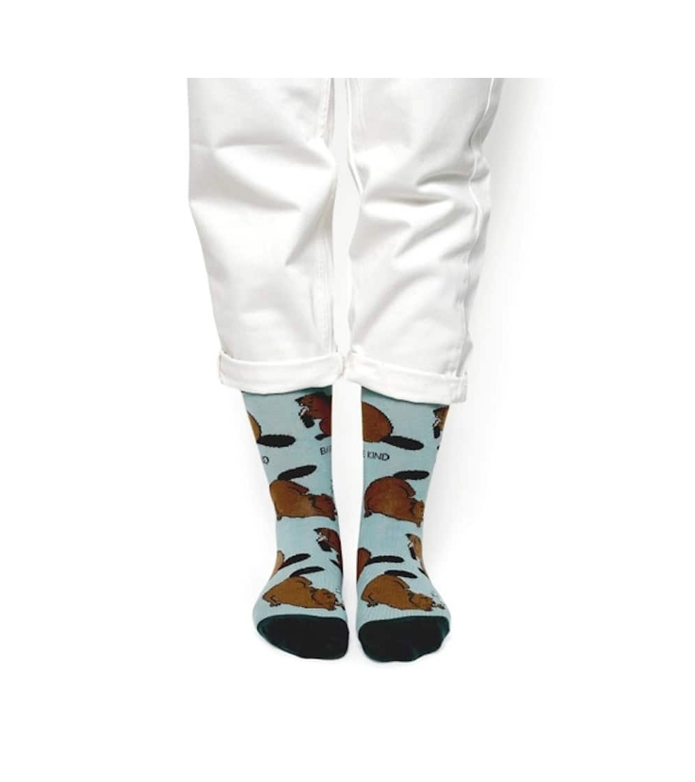 Save the Beavers - Bamboo Socks Bare Kind funny crazy cute cool best pop socks for women men