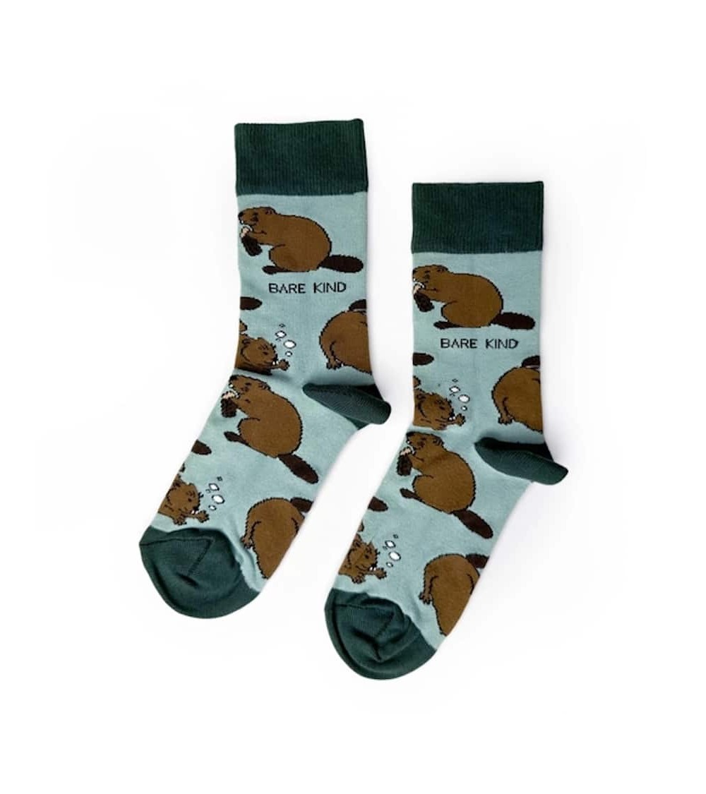 Save the Beavers - Bamboo Socks Bare Kind funny crazy cute cool best pop socks for women men