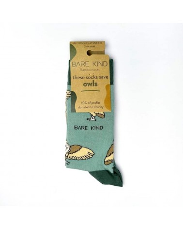 Sauvez les Chouettes - Chaussettes en bambou Bare Kind jolies pour femme originales pour homme chausset rigolotes drole Suisse