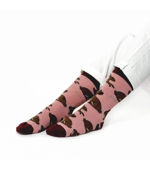 Sauvez les lièvres - Chaussettes en bambou Bare Kind jolies pour femme originales pour homme chausset rigolotes drole Suisse