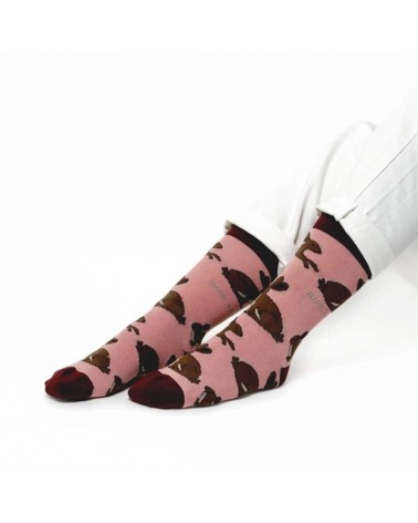 Sauvez les lièvres - Chaussettes en bambou Bare Kind jolies pour femme originales pour homme chausset rigolotes drole Suisse