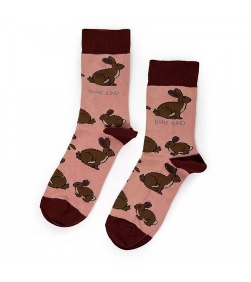 Save the Hares - Bamboo Socks Bare Kind funny crazy cute cool best pop socks for women men