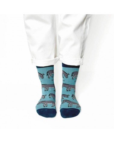 Save the Donkeys - Bamboo Socks Bare Kind funny crazy cute cool best pop socks for women men