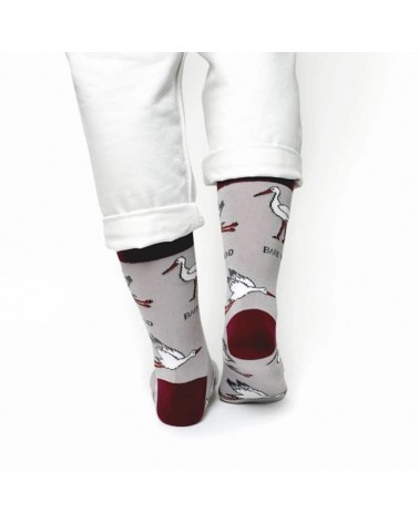 Save the Storks - Bamboo Socks Bare Kind funny crazy cute cool best pop socks for women men