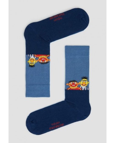 Socken Be Sesame Street Ernie & Bert - Blau Besocks socke kuschelsocken für damen lustig herren farbige coole socken
