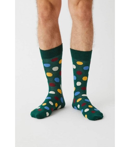 Socken BePolkadots Multicolor - Grün Besocks socke kuschelsocken für damen lustig herren farbige coole socken