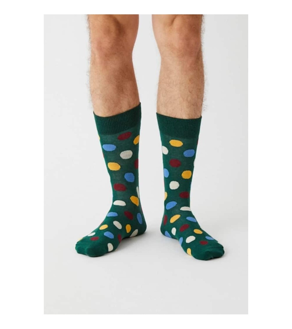 Socks BePolkadots Multicolor - Green Besocks funny crazy cute cool best pop socks for women men