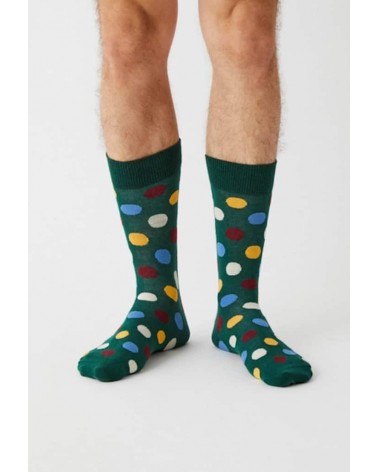 Socken BePolkadots Multicolor - Grün Besocks socke kuschelsocken für damen lustig herren farbige coole socken