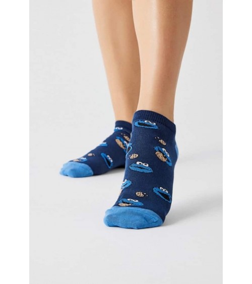 Be Sesame Street Cookie Monster - Socquettes, chaussettes basses Besocks jolies pour femme originales pour homme chausset rig...