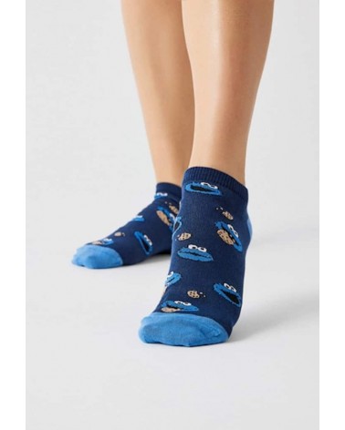 Be Sesame Street Cookie Monster - Calze corte Besocks calze da uomo per donna divertenti simpatici particolari