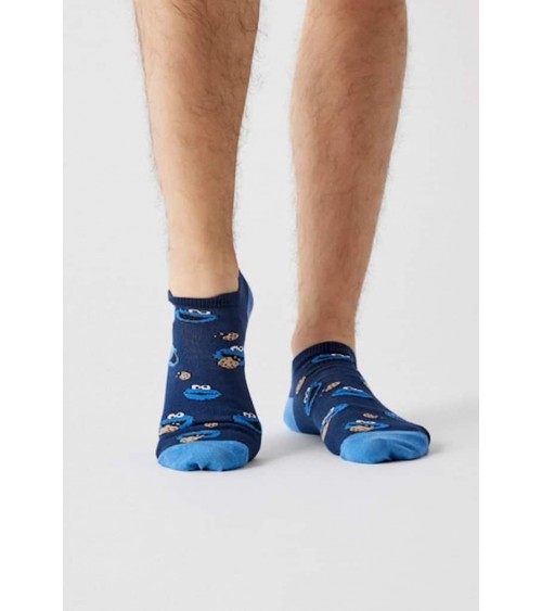 Be Sesame Street Cookie Monster - Calze corte Besocks calze da uomo per donna divertenti simpatici particolari