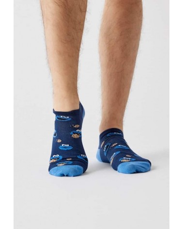 Be Sesame Street Cookie Monster - Calze corte Besocks calze da uomo per donna divertenti simpatici particolari