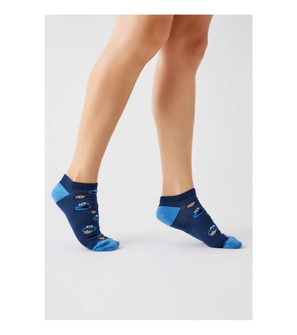 Be Sesame Street Cookie Monster - Sneaker socken Besocks socke kuschelsocken für damen lustig herren farbige coole socken