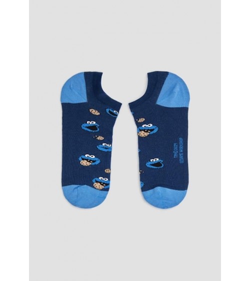 Be Sesame Street Cookie Monster - Socquettes, chaussettes basses Besocks jolies chausset pour homme femme fantaisie drole ori...