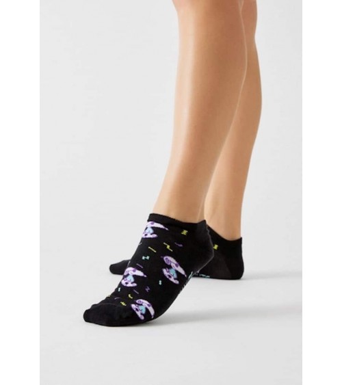 Be Snoopy Fun - Sneaker Socken - Schwarz Besocks socke kuschelsocken für damen lustig herren farbige coole socken