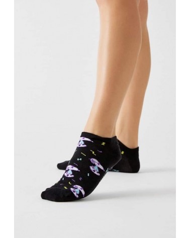 Be Snoopy Fun - Sneaker Socken - Schwarz Besocks Socke lustige Damen Herren farbige coole socken mit motiv kaufen
