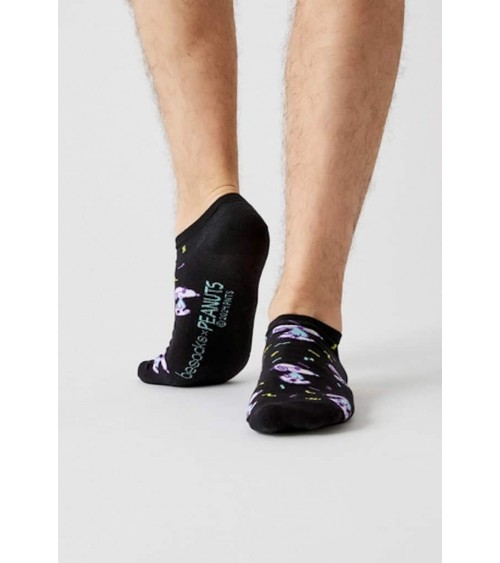 Be Snoopy Fun - Calze corte - Nero Besocks calze da uomo per donna divertenti simpatici particolari