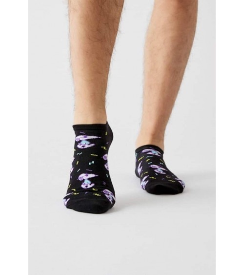 Be Snoopy Fun - Calze corte - Nero Besocks calze da uomo per donna divertenti simpatici particolari
