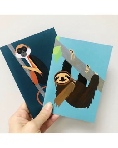 Pygmy Sloth - A6 Notebook Ellie Good illustration cute stationery