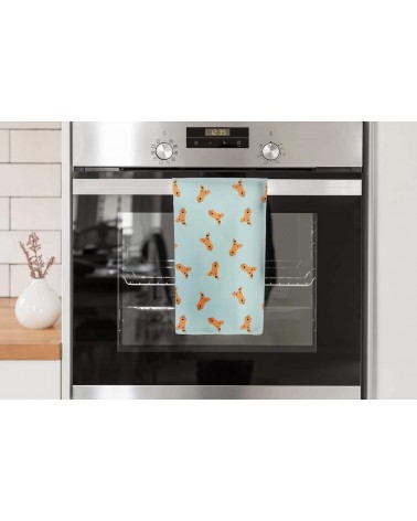 Terrier Heads - tea towel Ellie Good illustration best kitchen hand towels fall funny cute