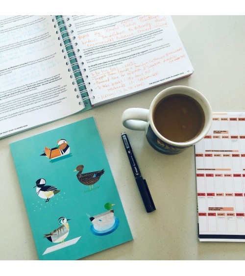 Dabbling Ducks - A5 Notebook Ellie Good illustration cute stationery