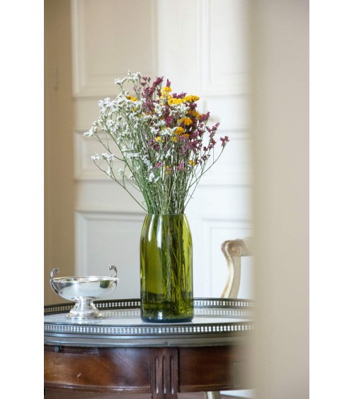 Glass flower vase - Rire Q de Bouteilles table flower living room vase kitatori switzerland