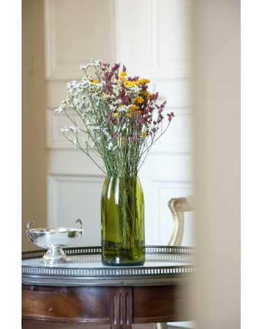 Glass flower vase - Rire Q de Bouteilles table flower living room vase kitatori switzerland