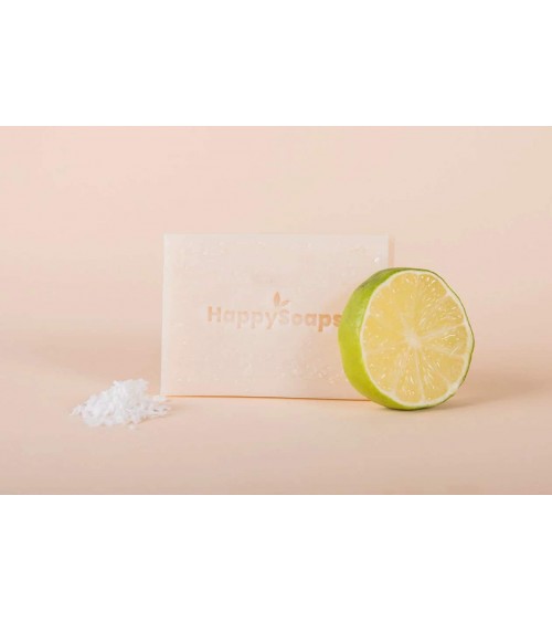 Noix de coco et citron vert - Savon solide naturel HappySoaps artisanal pour les mains le visage le corps savons artisanaux luxe