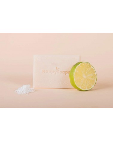 Noix de coco et citron vert - Savon solide naturel HappySoaps artisanal pour les mains le visage le corps savons artisanaux luxe