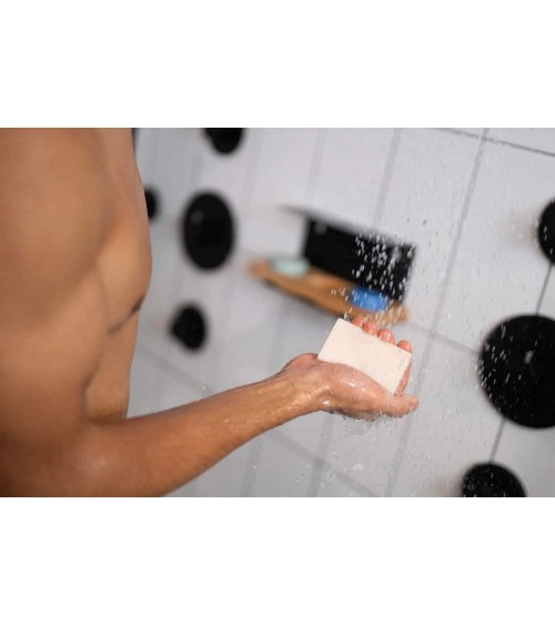 Noix de coco et citron vert - Savon solide naturel HappySoaps artisanal pour les mains le visage le corps savons artisanaux luxe