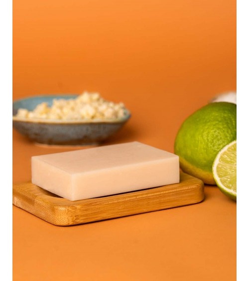 Noix de coco et citron vert - Savon solide naturel HappySoaps artisanal pour les mains le visage le corps savons artisanaux luxe