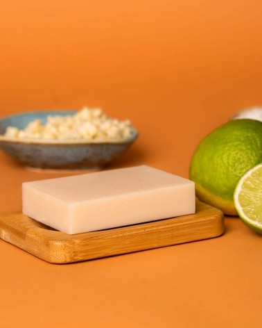 Noix de coco et citron vert - Savon solide naturel HappySoaps artisanal pour les mains le visage le corps savons artisanaux luxe