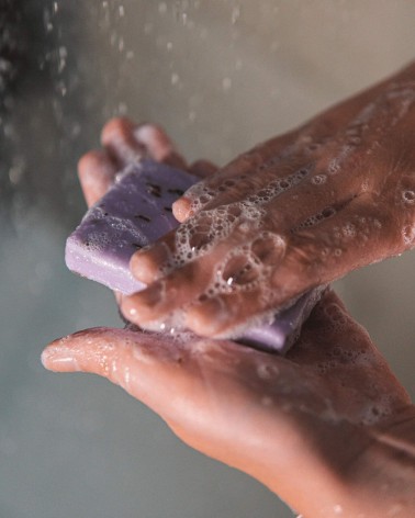 Lavanda - Sapone naturale solido HappySoaps saponi solidi naturali artiginali ecoligico