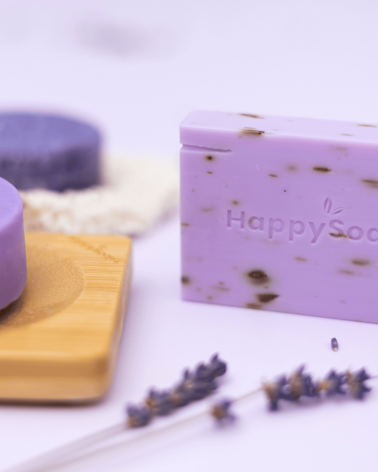 Lavander - handmade natural soap HappySoaps hand good body face luxury soap
