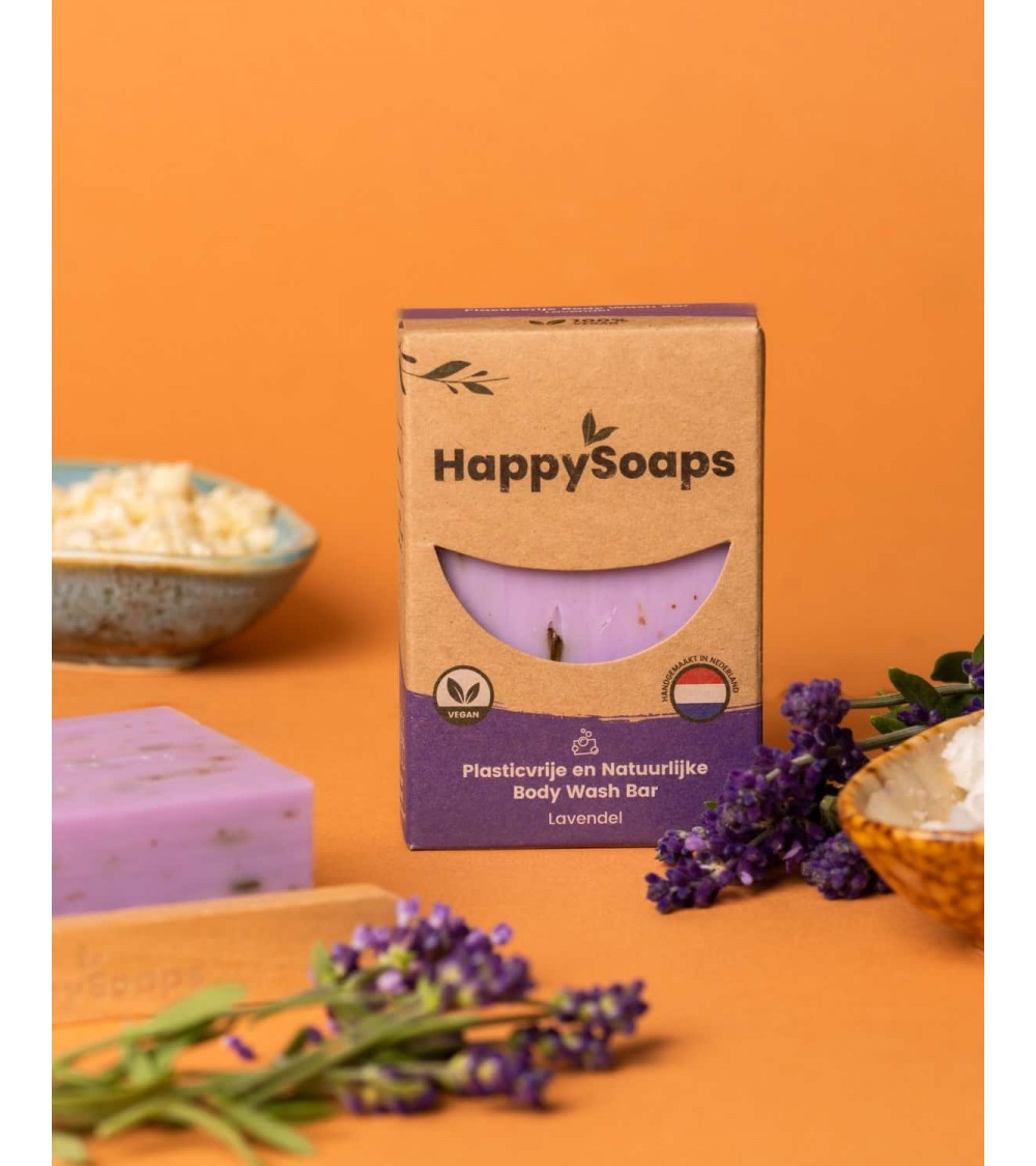 Lavande - Savon solide naturel HappySoaps artisanal pour les mains le visage le corps savons artisanaux luxe