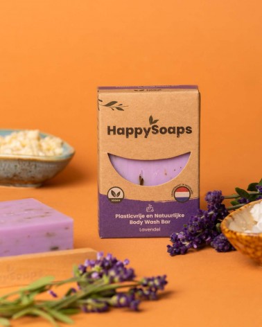 Lavander - handmade natural soap HappySoaps hand good body face luxury soap