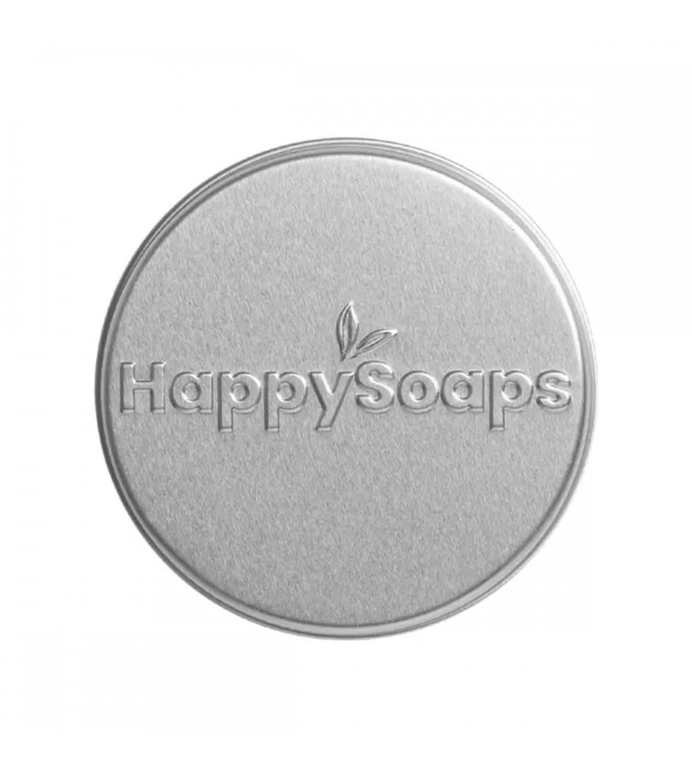 Boîte de rangement et de voyage pour shampoing solide HappySoaps meilleur doux sans bouteille emballage plastique