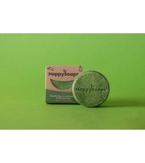 Aloë You Vera Much - Natural solid hair shampoo HappySoaps handmade good best hair products no plastic