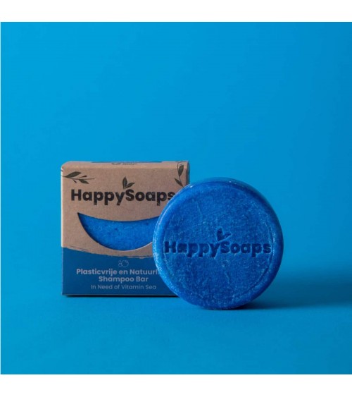 In Need of Vitamin Sea - Shampoing solide naturel HappySoaps meilleur doux sans bouteille emballage plastique